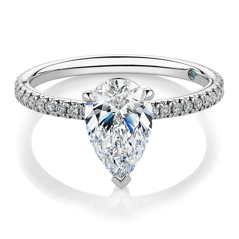 Shouldered Solitaire Rings