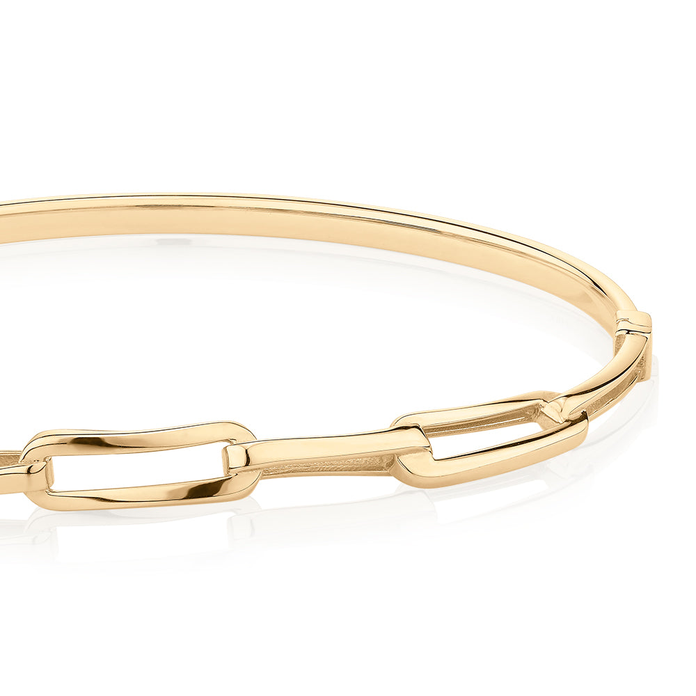 Bangle in 10 carat yellow gold