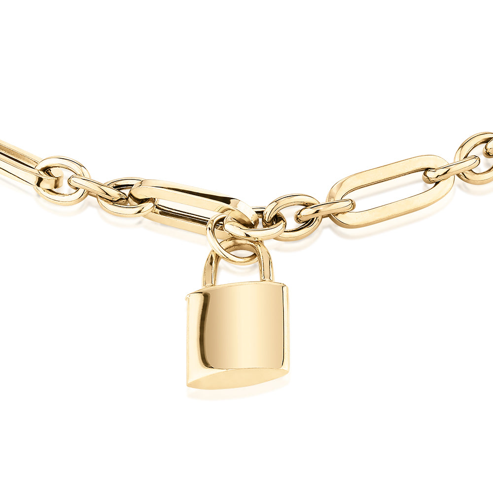 Bracelet in 10 carat yellow gold