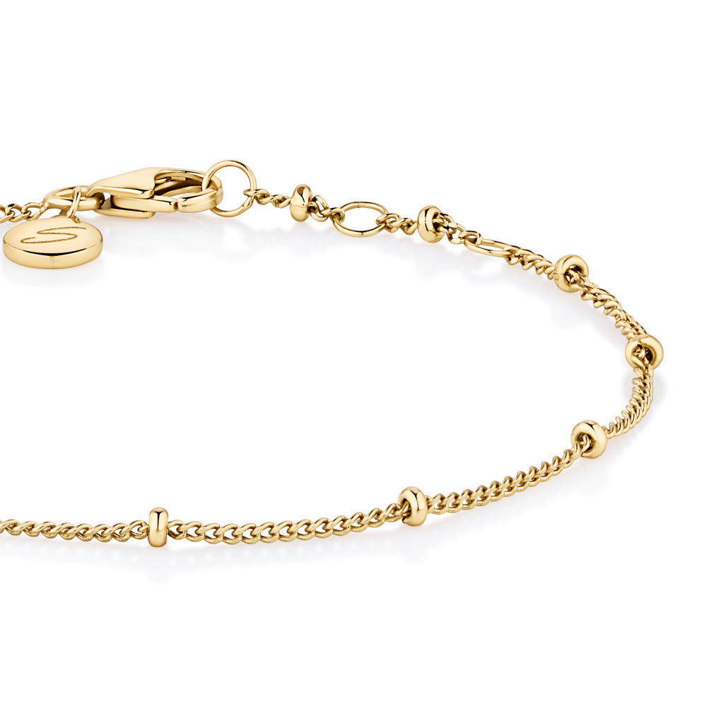 Multi ball bracelet in 18 carat yellow gold vermeil