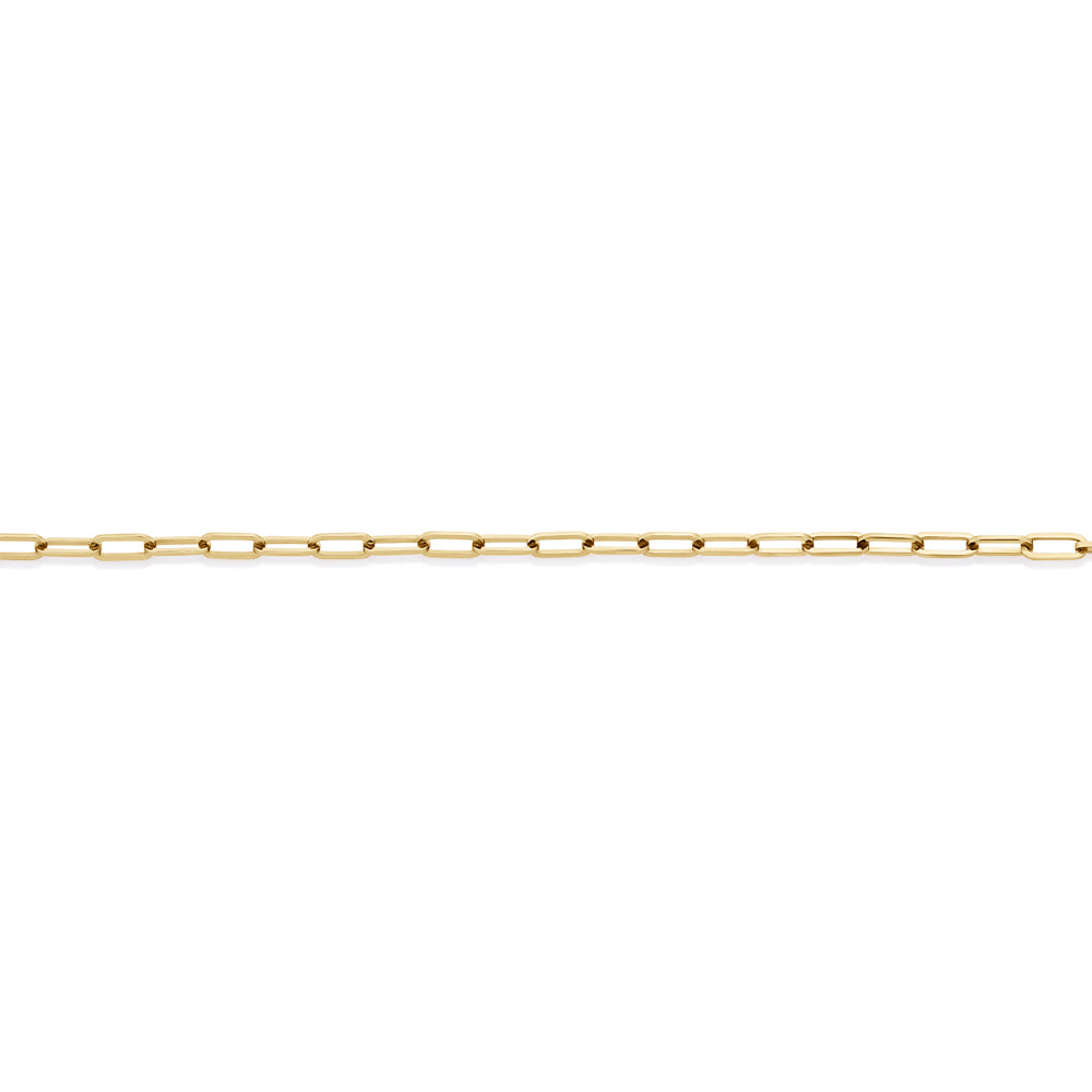 Mini paperclip necklace in 18 carat yellow gold vermeil