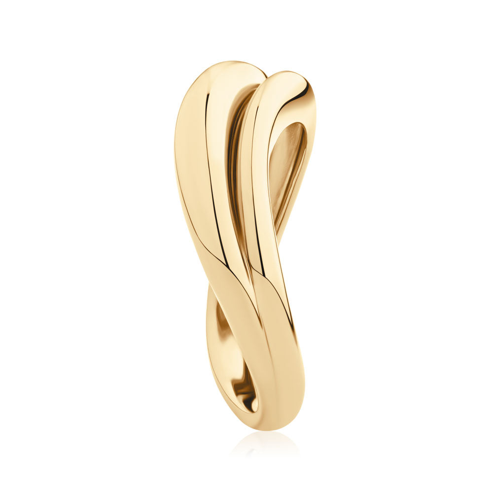 DUO Dress ring in 18 carat yellow gold vermeil