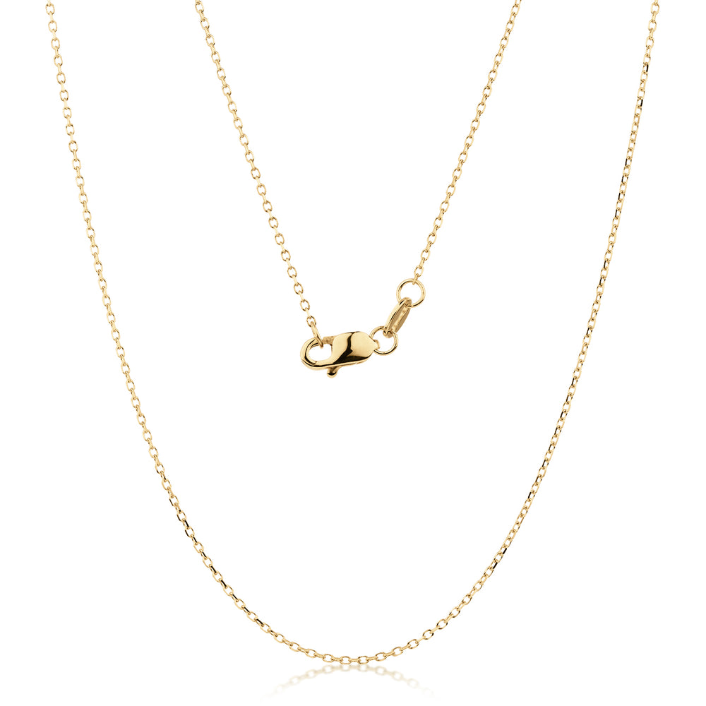 45CM cable chain in 10 carat yellow gold