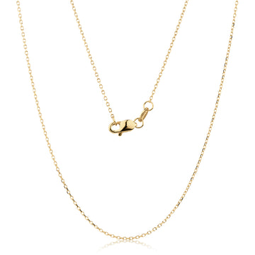 45CM cable chain in 10 carat yellow gold