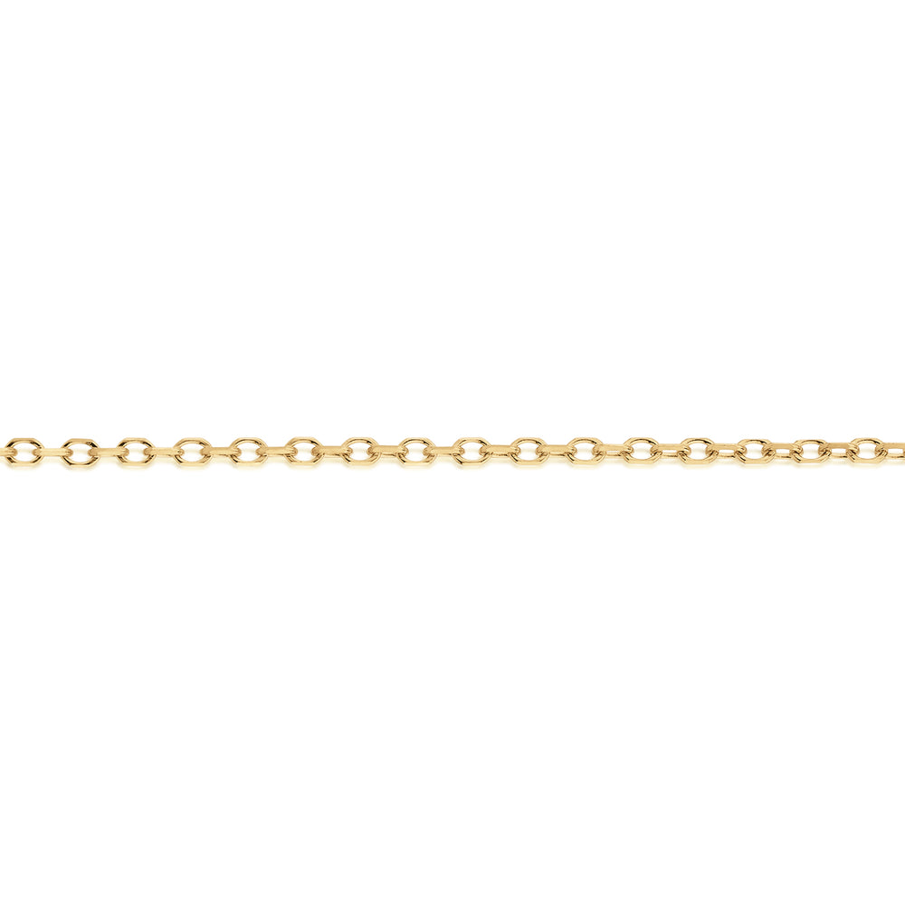 45CM cable chain in 10 carat yellow gold