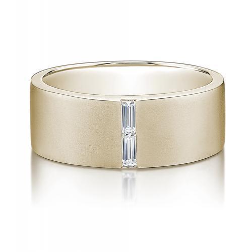 Dress ring with 0.28 carats* of diamond simulants in 10 carat yellow gold