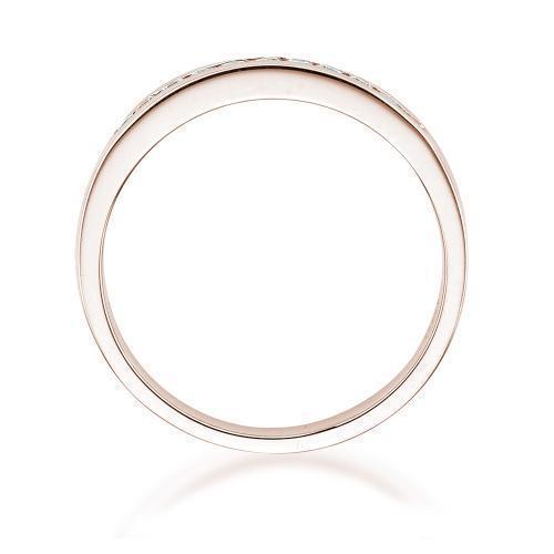 Wedding or eternity band in 14 carat rose gold