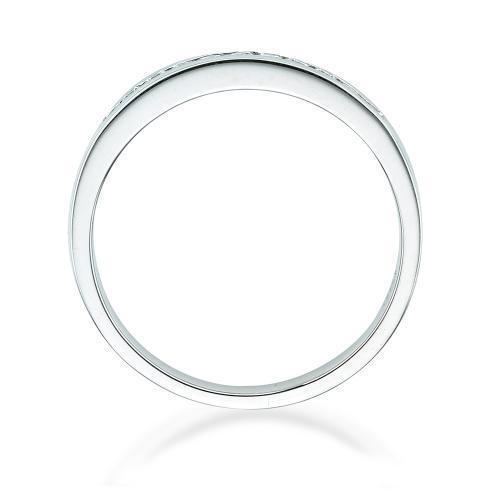 Wedding or eternity band in 14 carat white gold