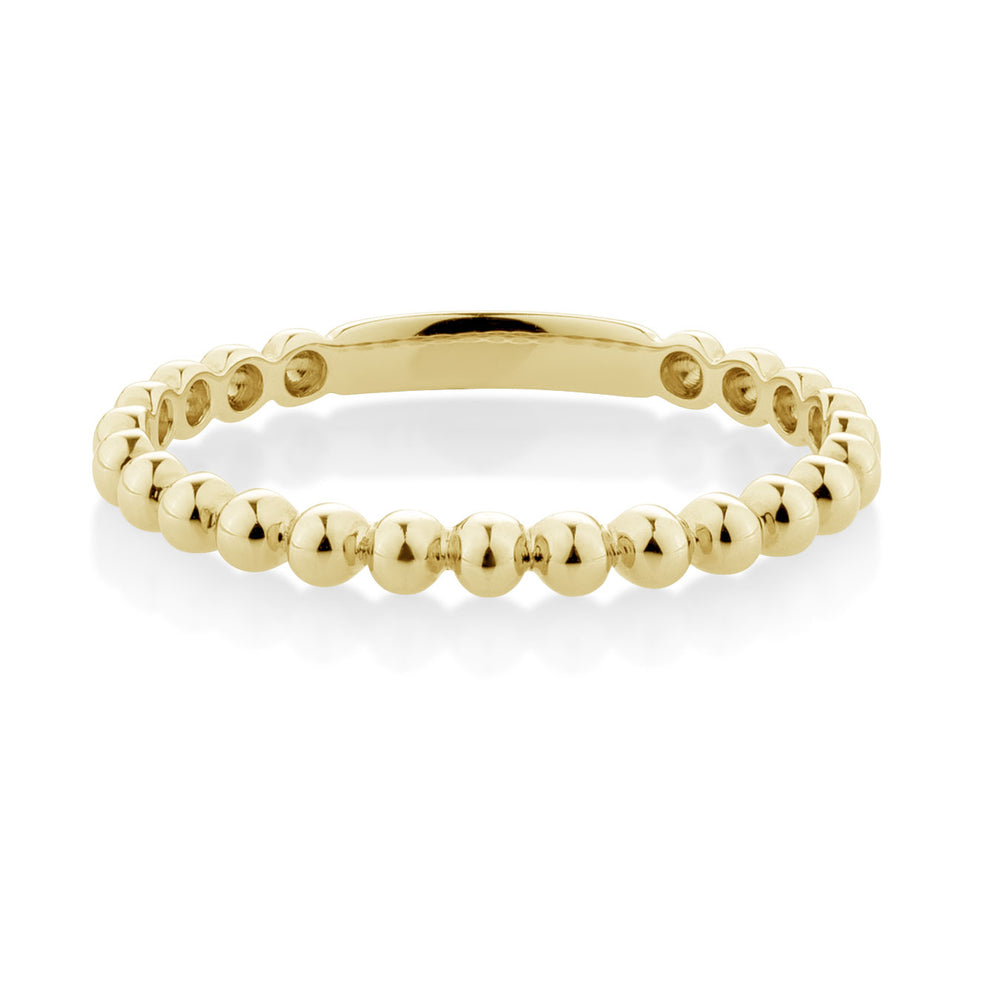Decorative Half Round Celebration Band in 10ct Yellow Gold