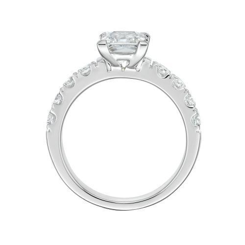 Princess Cut Engagement Ring in 14ct White Gold