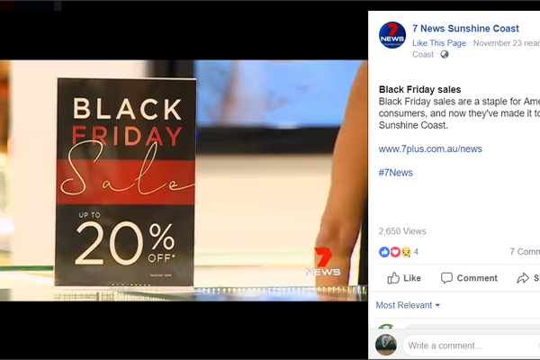 Secrets Black Friday Sale on Channel 7 News