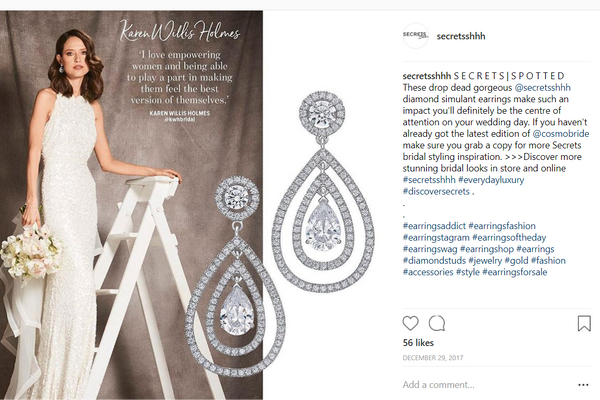 Secrets in Cosmo Bride with Karen Willis Holmes Bridal