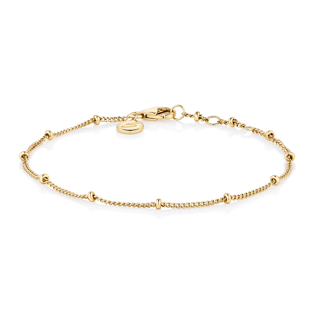 Multi ball bracelet in 18 carat yellow gold vermeil