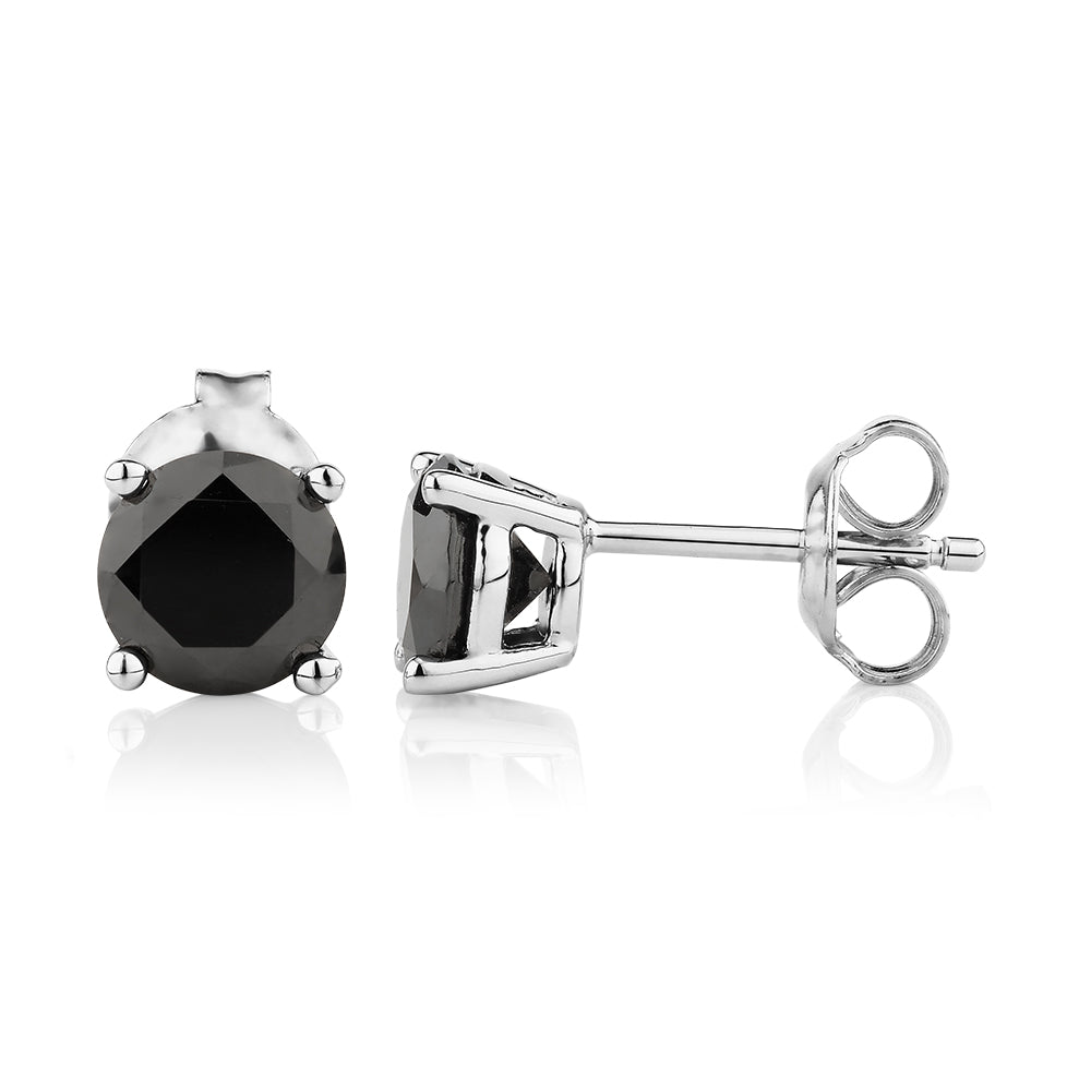 Round Brilliant stud earrings with 2.00 carats of diamond simulants i Secrets Shhh