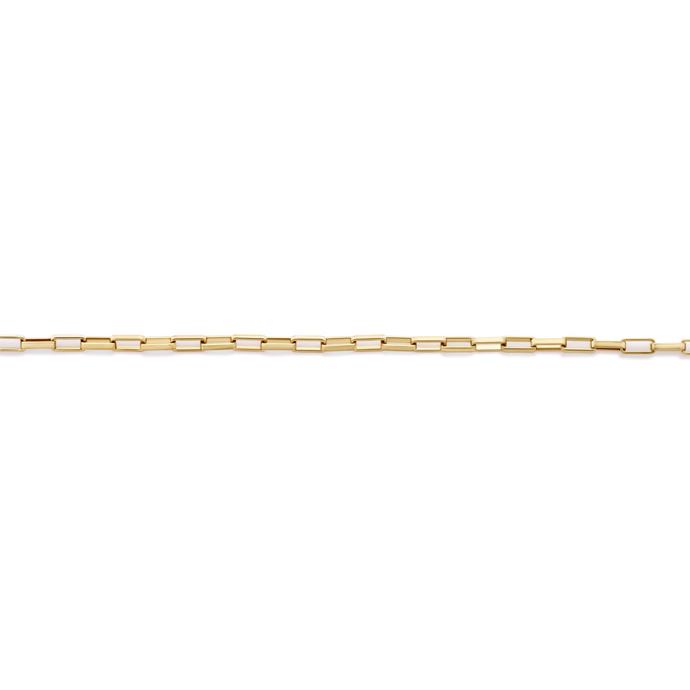 Paperclip necklace in 18 carat yellow gold vermeil