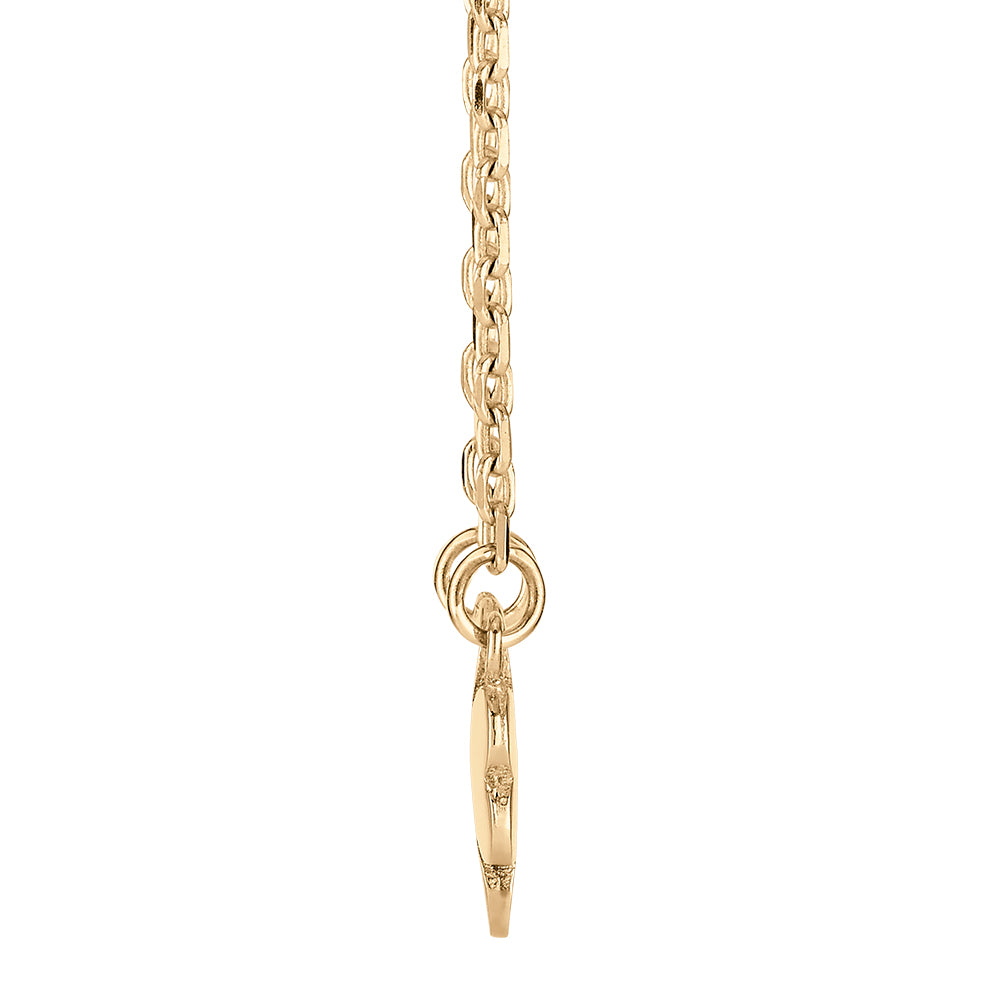 Necklace in 10 carat yellow gold