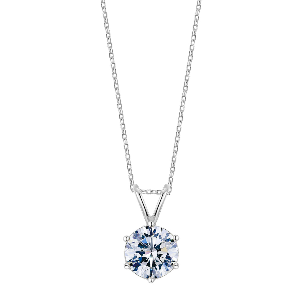 Diamond Solitaire Necklace 1 ct tw Round 14K White Gold (I2/I) | Jared