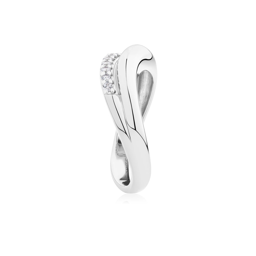 DUO Dress ring with 0.21 carats* of Signature Simulants in sterling silver
