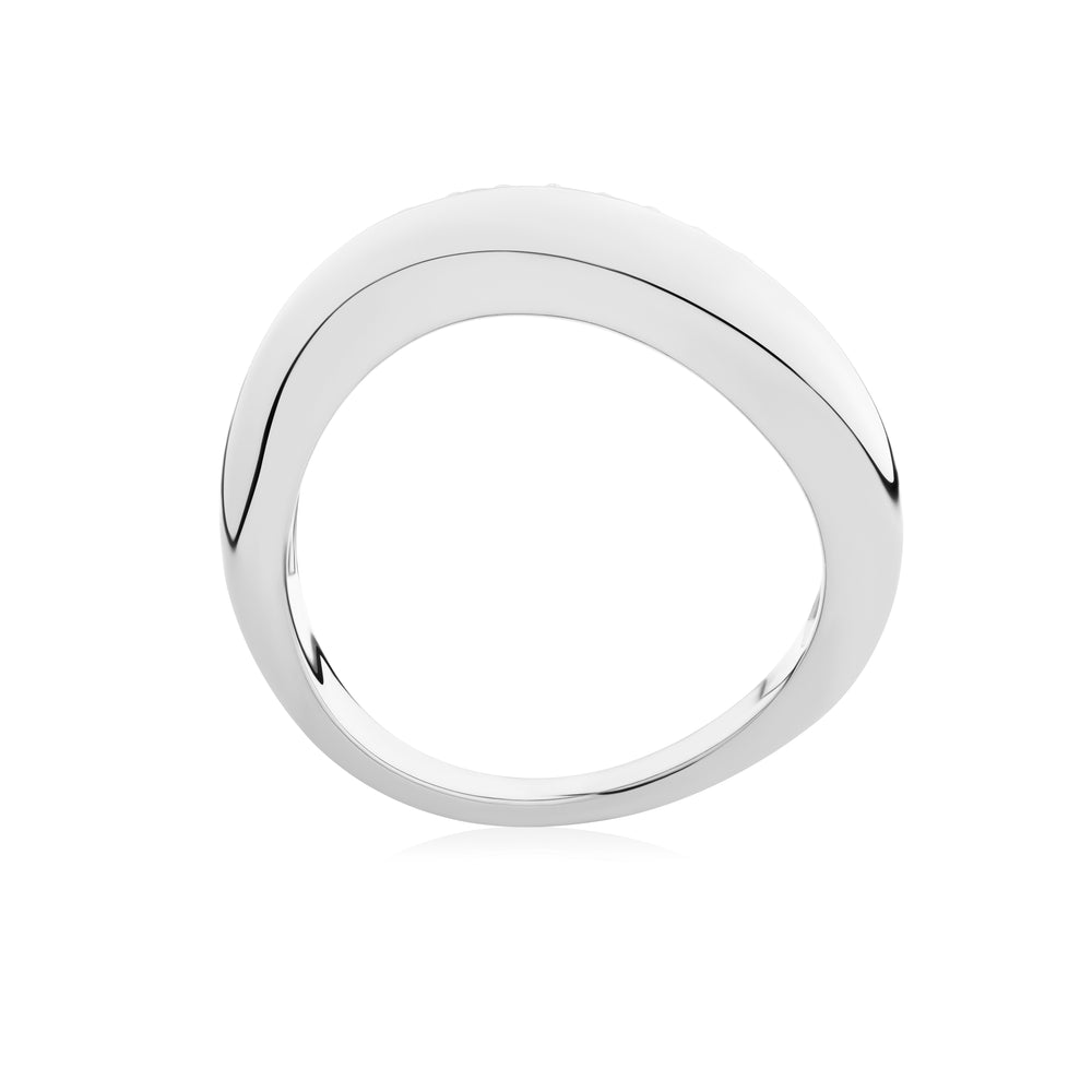 DUO Dress ring in sterling silver