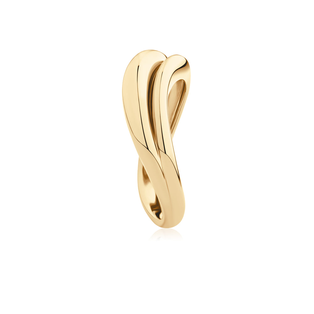 DUO Dress ring in 18 carat yellow gold vermeil