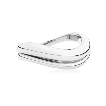 DUO Dress ring in sterling silver