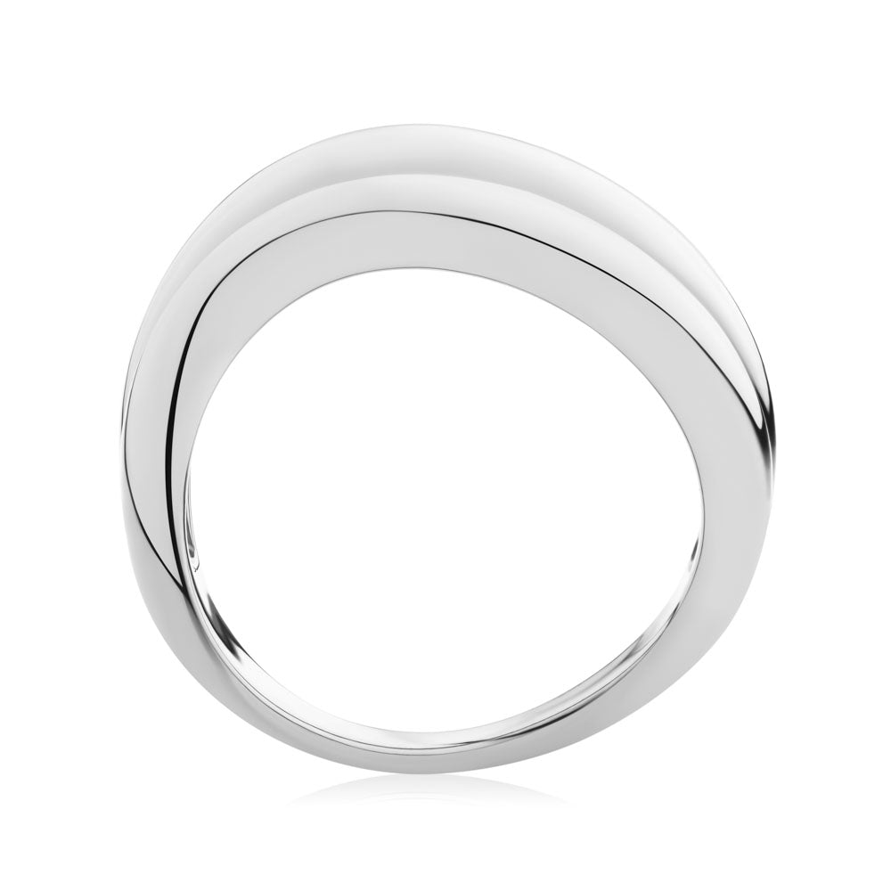 DUO Dress ring in sterling silver