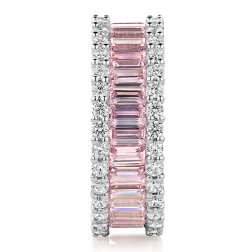All-rounder eternity band with 5.40 carats* of diamond simulants in 10 carat white gold secondary view