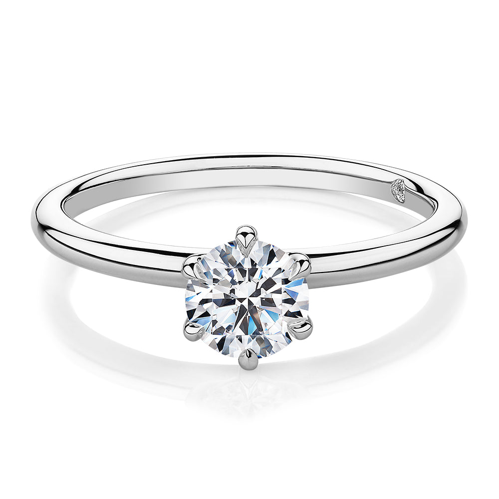 Signature Simulant Diamond carat* round brilliant solitaire