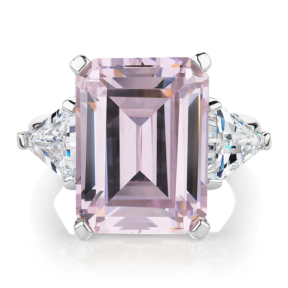 Large Pink Diamond Ring Dress Ring With Carats* Of Diamond