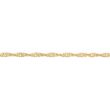 45CM singapore chain in 10 carat yellow gold secondary view