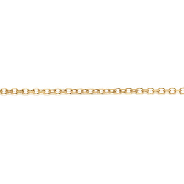 45CM adjustable cable chain in 10 carat yellow gold secondary view