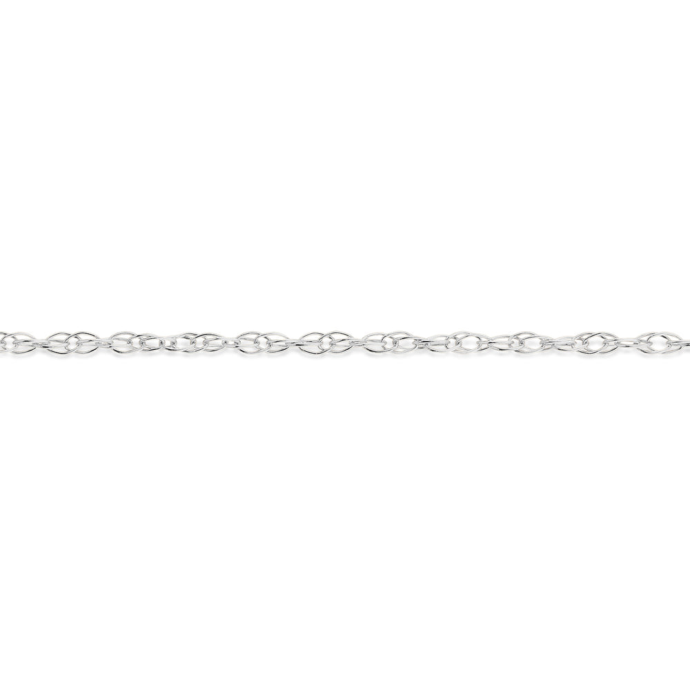 45CM rope chain in 14 carat white gold