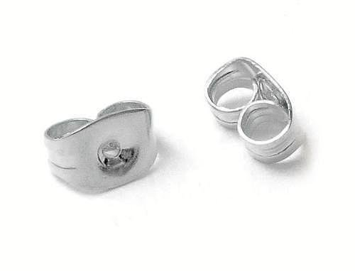 10ct Gold Earring Backs in White Gold