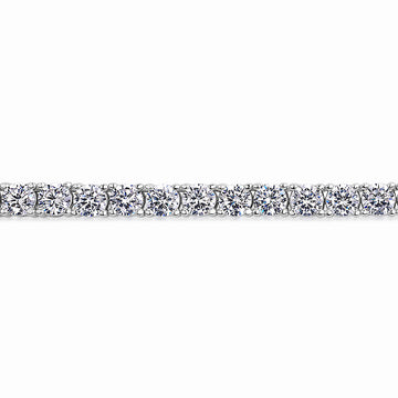 Round Brilliant necklace with 23.25 carats* of diamond simulants in sterling silver secondary view