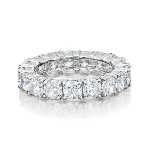 All-rounder eternity band with 4 carats* of diamond simulants in 10 carat white gold