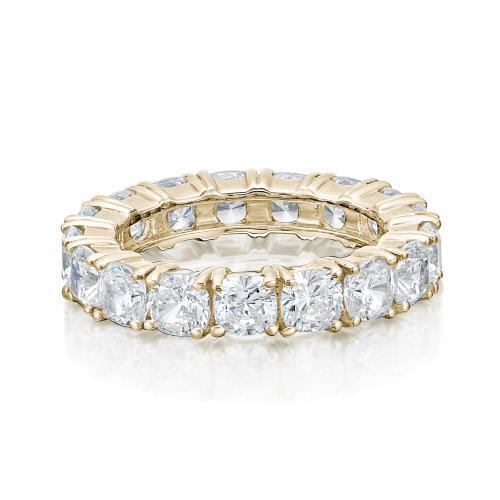 All-rounder eternity band with 4 carats* of diamond simulants in 10 carat yellow gold