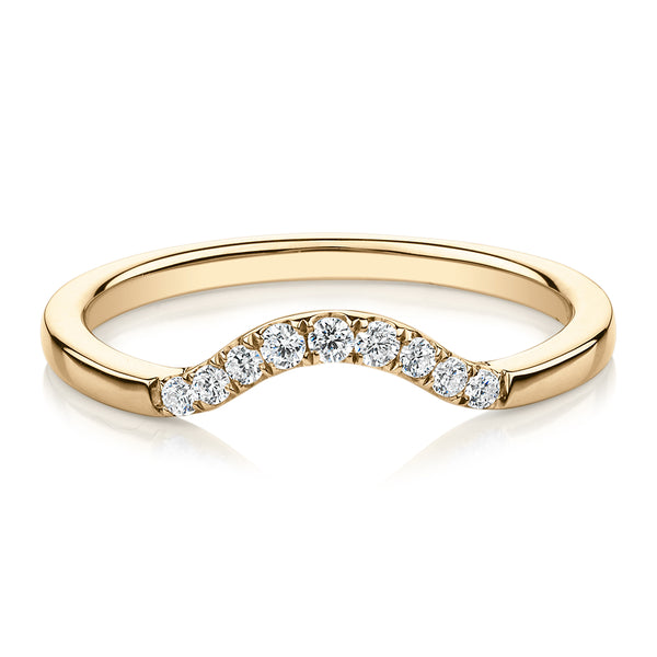 10k yellow gold cz eternity band deals