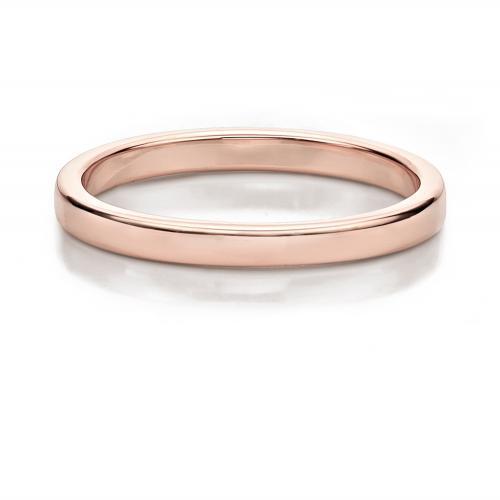 Wedding or eternity band in 14 carat rose gold